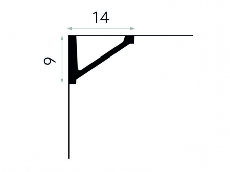 Cornisa Poliuretan Mardom MDB131 90x140x2000 mm [2]