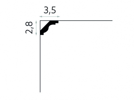 Cornisa Poliuretan Mardom MDB135 28x35x2000 mm [2]