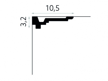 Cornisa Poliuretan Mardom MDB162 32x105x2000 mm [2]
