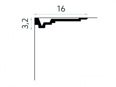 Cornisa Poliuretan Mardom MDB163 32x160x2000 mm [2]