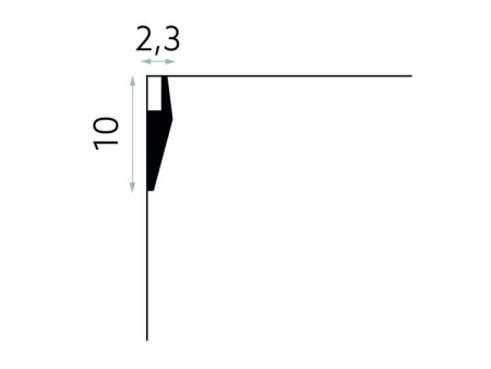 Cornise Polimer Rigid Polyforce Mardom MD016 100x23x2000 mm [2]