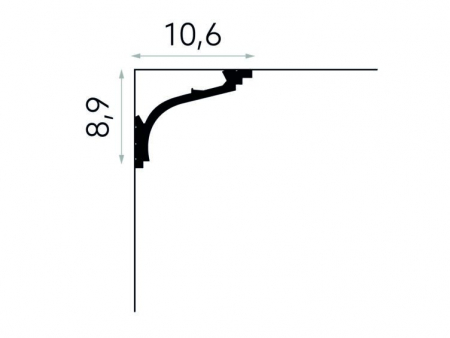 Cornise Polimer Rigid Polyforce Mardom MD110 89x106x2000 mm [3]