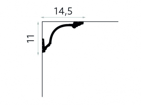 Cornisa Polimer Rigid Polyforce Mardom MD156 145x110x2000 mm [3]