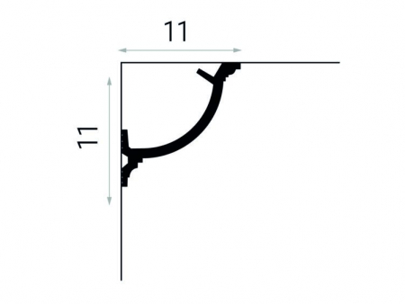 Cornisa Polimer Rigid Polyforce Mardom QL027 110x110x2000 mm [3]