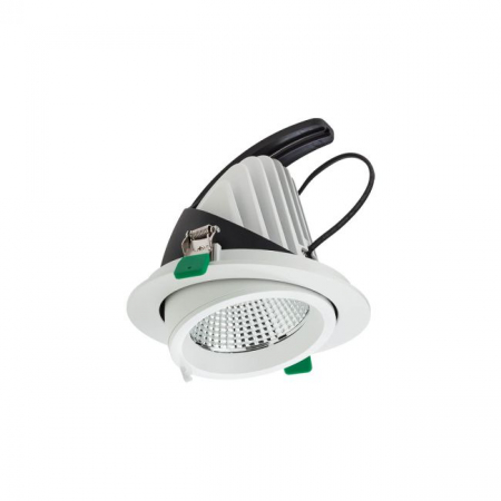 DOMENII ILUMINAT - Corp iluminat încastrat orientabil Arelux XDOWN DN05WW SWH 33W COB BRIDGELUX 3000K 2849 lm 220-240V AC CRI90 Alb sablat IP40