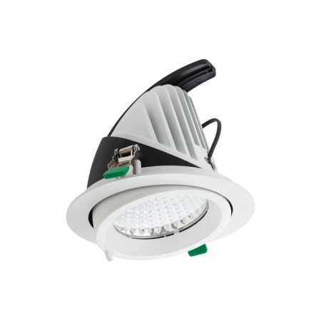 ILUMINAT - Corp iluminat încastrat orientabil Arelux XDOWN DN06WW SWH 42W COB BRIDGELUX 3000K 3608 lm 220-240V AC CRI90 Alb sablat IP40