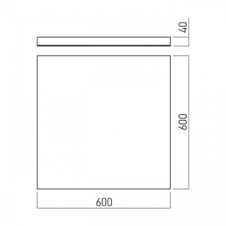 IC01NW Panou led FRAMELESS 600x600mm 40w 5040lm 4000K alb neutru [1]