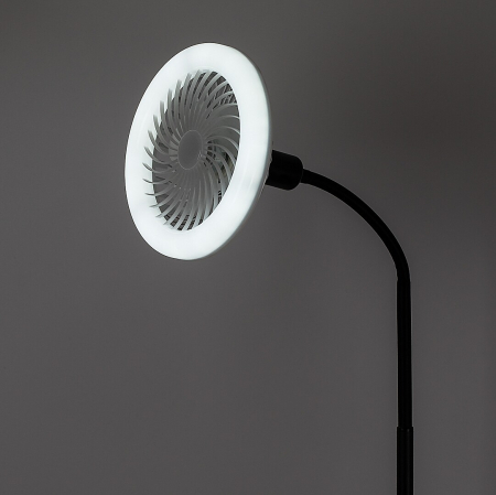 Lampadar cu ventilator Rabalux Venturo E27 E27 1x MAX 20W 1600lm 3000K-6500K metal black stil tehnic, IP20 74031 [8]
