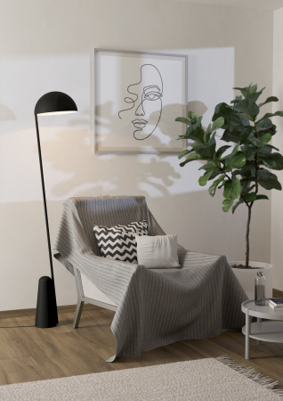 Lampadar EGLO Aranzola E27 1x40W  lm Otel Black IP20 [2]