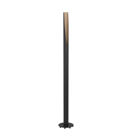 Lampadare - Lampadar EGLO Barbotto 901735 GU10 1X4,5W 220-240V,50/60Hz H 1365mm x Ø60mm otel/lemn negru/maro  IP20