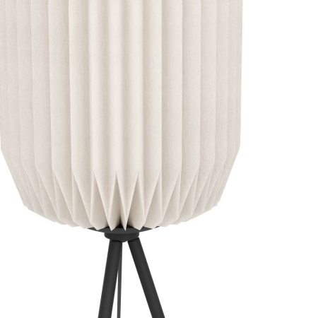 Lampadar EGLO Belgrave 44104 E27 1X60W 220-240V,50/60Hz H 1415mm x Ø300mm otel negru hartie alba IP20 [1]