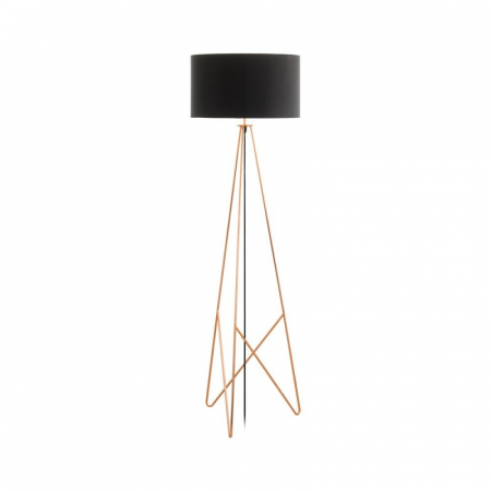 BF LAMPADARE - Lampadar EGLO Camporale 39229, E27 60W, Negru/Cupru