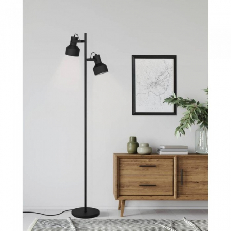 Lampadar Eglo Casibare, negru mat, 2xE27, H.160 cm, 99555 [2]