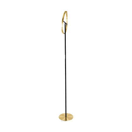 Lampadare - Lampadar EGLO Castelpoto 901973 LED 2X8,8W 3000K 2000lm 220-240V,50/60Hz H 1800mm x Ø400mm otel negru/alama periata plastic alb IP20