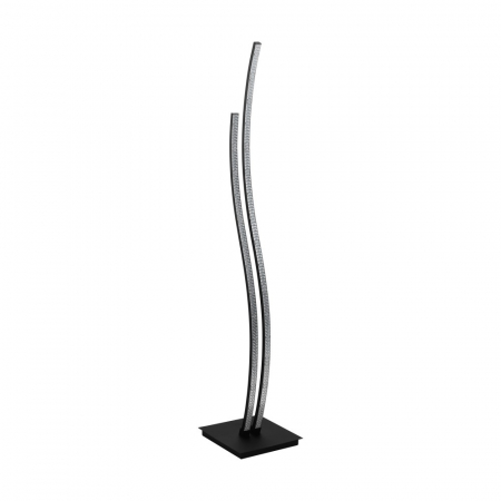 BLACK FRIDAY - Lampadar EGLO LEJIAS 99805, LED 16W, 2050lm, 3000K, h1230mm Otel, Negru, Plastic, Transparent