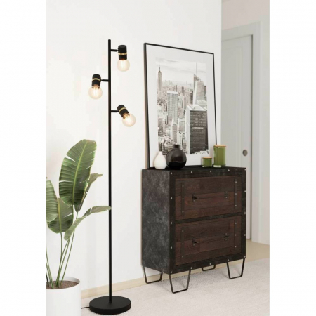 Lampadar EGLO LURONE 900179, E27 3X10W, Negru, Alama [1]