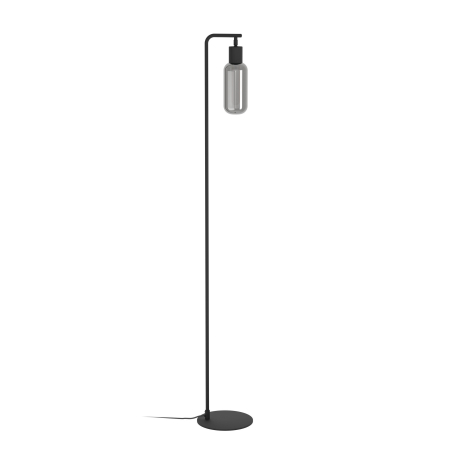 Lampadare - Lampadar EGLO Maione 901008 E27 1X4W 220-240V,50/60Hz L 220mm x l 90mm x H 1510mm otel negru sticla vaporizata gri IP20