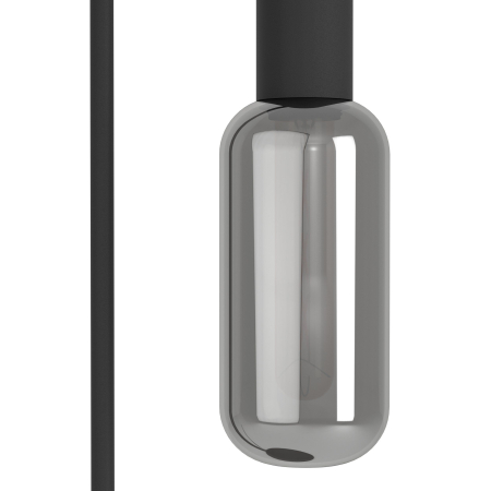 Lampadar EGLO Maione 901008 E27 1X4W 220-240V,50/60Hz L 220mm x l 90mm x H 1510mm otel negru sticla vaporizata gri IP20 [1]