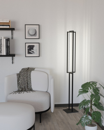 Lampadar EGLO Siberia 900469 LED 34W 3000-6500K 4600lm 220-240V,50/60Hz L 200mm x l 160mm x H 1330mm otel negru plastic alb IP20 [3]