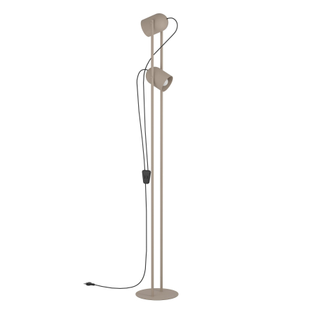 Lampadare - Lampadar EGLO Tilston 44166 E14 2X8W 220-240V,50/60Hz L 125mm x l 130mm x H 1425mm otel sandy  IP20
