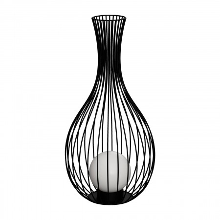 BLACK FRIDAY 2024 - Lampadar exterior Fossombrone, metal, negru, 1XE27, IP65, H.68,5 cm, 900122