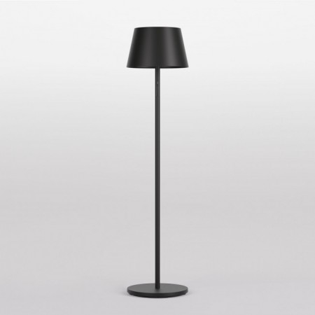ILUMINAT - Lampadar exterior Teseo, negru mat, baterie, LED+RGB, 10W, 550 lumeni, 2700/3000/4000K+RGB, IP65, H.150 cm, 90440