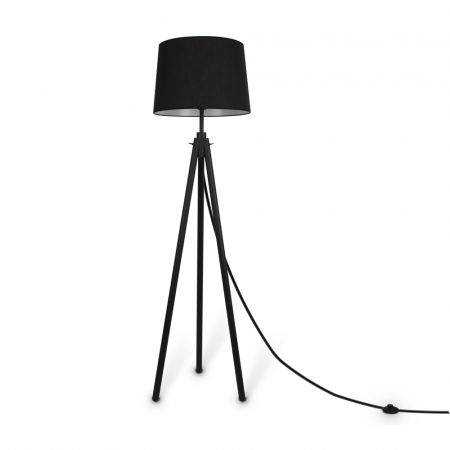 Lampadar Maytoni Calvin Z177FL-01B E27 1x60W -  Metal/Wood Black IP20 [3]