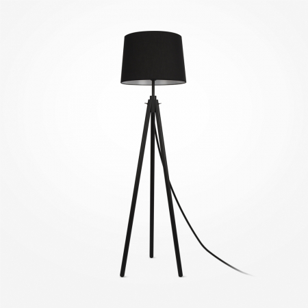 ILUMINAT - Lampadar Maytoni Calvin Z177FL-01B E27 1x60W -  Metal/Wood Black IP20