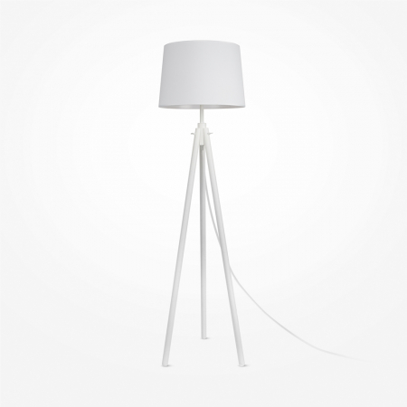 ILUMINAT - Lampadar Maytoni Calvin Z177FL-01W E27 1x60W -  Metal/Wood White IP20