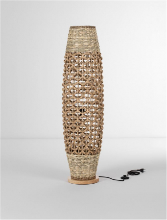 Lampadar Nova Luce ANADA 9586621 Natural Water Hyacinth & Grass Wood Base E27 1x12W IP20 [2]