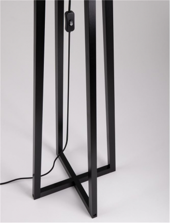 Lampadar Nova Luce ARTIS 9001082 E27 1x12W    Grey Linen Shade & Black W ood   IP20 [5]