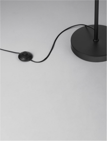 Lampadar Nova Luce CARO 9586529 E27 1x12W    Natural Rattan Black BroW n Black Fabric W ire & Base Cable  IP20 [7]