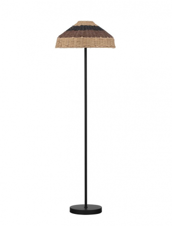 Lampadar Nova Luce CARO 9586529 E27 1x12W    Natural Rattan Black BroW n Black Fabric W ire & Base Cable  IP20 [2]