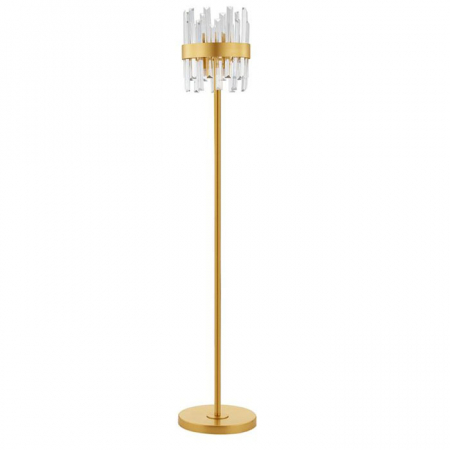 Lampadare - Lampadar Nova Luce Crown, alama, cristal, 10xG9, H.150 cm, 9695123