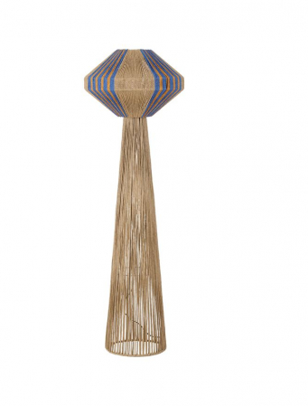 Moderne - Lampadar Nova Luce DELIE 9586616 Natural, Blue & Yellow Rope E27 1x12W IP20