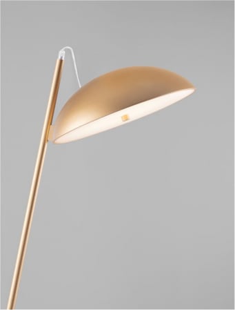 Lampadar Nova Luce FLUTE 9006099 LED 30W 3000K 1958lm Sandy Gold Aluminium  Dimmable IP20 [4]