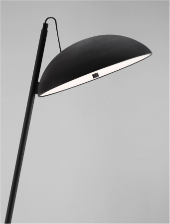 Lampadar Nova Luce FLUTE 9006100 LED 30W 3000K 1958lm Sandy Black Aluminium Dimmable IP20 [5]
