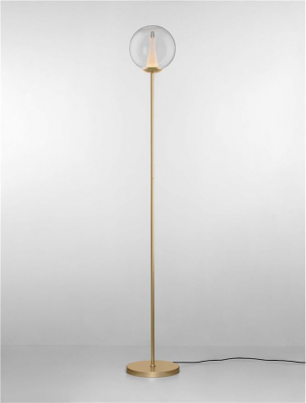 Lampadar Nova Luce GI 9416943 Triac Dimmable Sandy Gold Metal & Clear Glass LED 7W 506lm 3000K IP20 [2]
