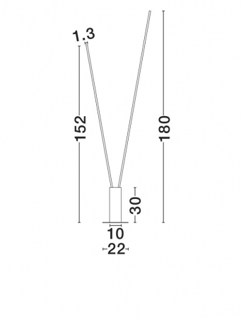 Lampadar Nova Luce KIMOLIA 9088144 Matt White Aluminium LED 49W 3492lm 3000K IP20 [5]