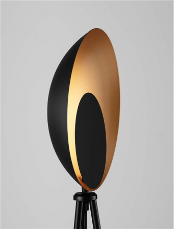 Lampadar Nova Luce KITRO 9011320 Matt Black & Gold Metal LED 12W 400lm 3000K IP20 [4]