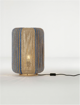 Lampadar Nova Luce MILA 9586611 Natural, Blue & Yellow Rope E27 1x12W IP20 [3]
