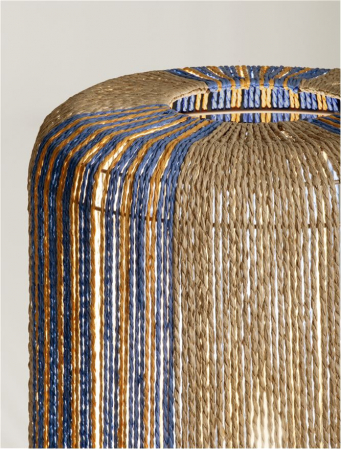 Lampadar Nova Luce MILA 9586611 Natural, Blue & Yellow Rope E27 1x12W IP20 [4]