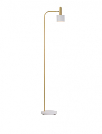 Moderne - Lampadar Nova Luce PAZ E27 1x12W   Gold Metal White Metal Shade White Base IP20