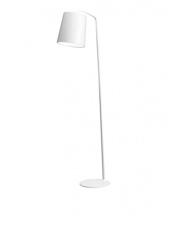 Lampadar Nova Luce STABILE E27 1x12W   Matt White Metal Outside Matt White Inside Black Fabric Wire IP20