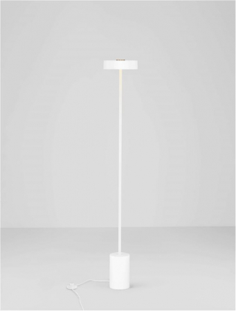 Lampadar Nova Luce THEA 9695293 Sandy White Metal & Gold Top LED 17W 929lm 3000K IP20 [3]