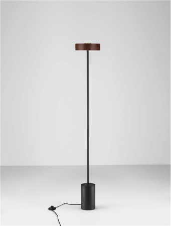 Lampadar Nova Luce THEA 9695294 Sandy Black & Wood Metal & Gold LED 17W 929lm 3000K IP20 [2]