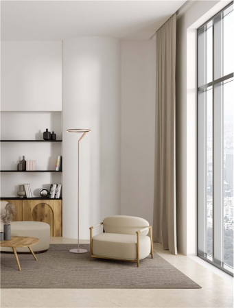 Lampadar Nova Luce TILIA 9088142 Touch Dimmable Moca Coffee Aluminium LED 26W 1149lm 3000K IP20 [1]