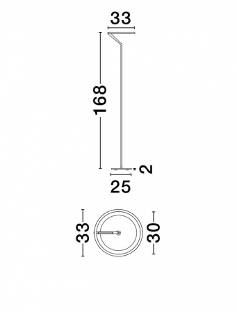 Lampadar Nova Luce TILIA 9088150 Touch Dimmable Sandy Black Aluminium LED 26W 1149lm 3000K IP20 [2]