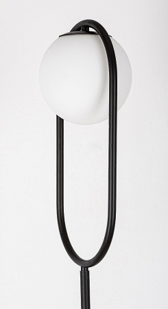 Lampadar Rabalux Ghita E27 1x MAX 20W  metal sticlă negru IP20 [3]
