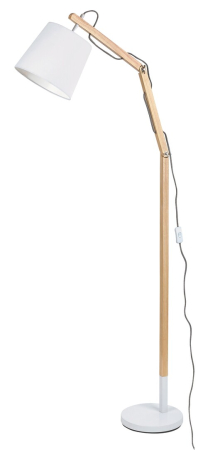 Lampadar Rabalux Thomas E27 E27 1x MAX 60W   metal/ lemn white stil scandinav 230V, 50Hz IP20 4192 [1]